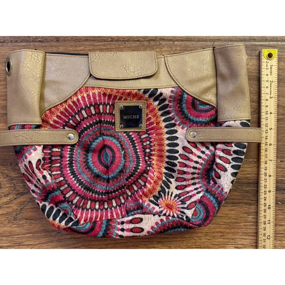 Miche Demi Heather Shell Only Retired Boho Mandala Purse Cover EUC